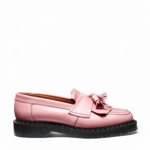 Solovair Hi-Shine Tassel Women Loafers Pink | S0-1022-PK-BL-G-090