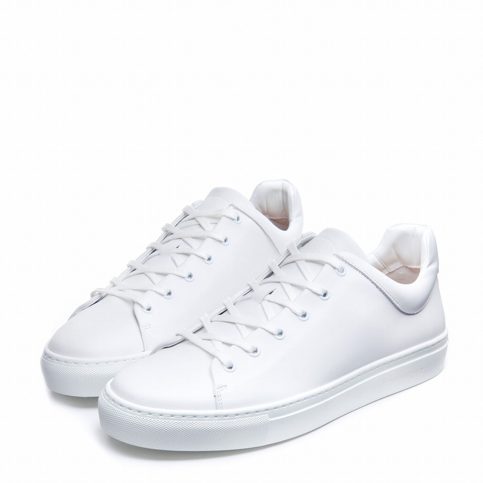 Solovair Calf Men Sneakers White | S6-SNE-WH-WS-040