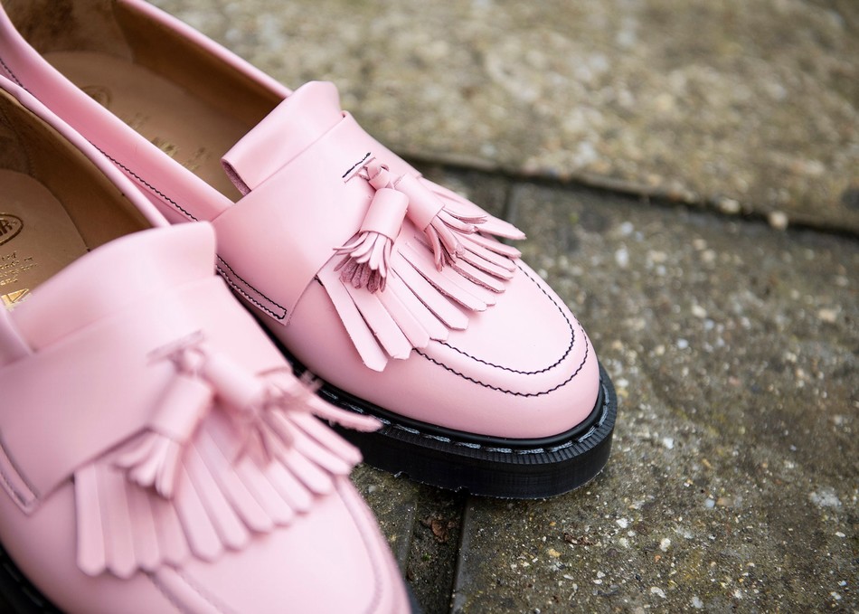 Solovair Hi-Shine Tassel Women Loafers Pink | S0-1022-PK-BL-G-090