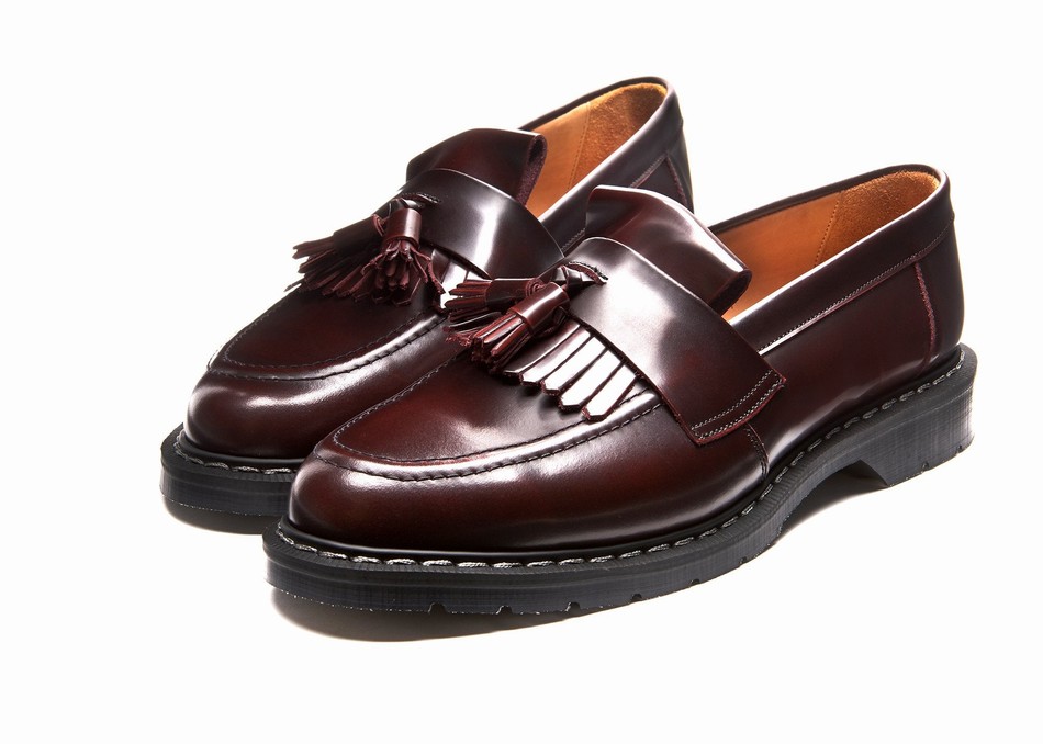 Solovair Rub-Off Tassel Women Loafers Burgundy | S0-1022-BUR-G-030