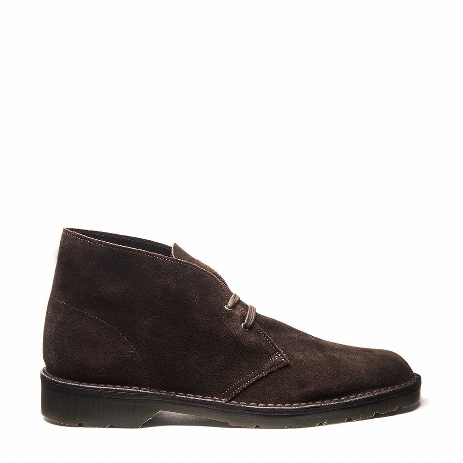 Solovair Suede Men Chukka Boots Brown | 103-369-060