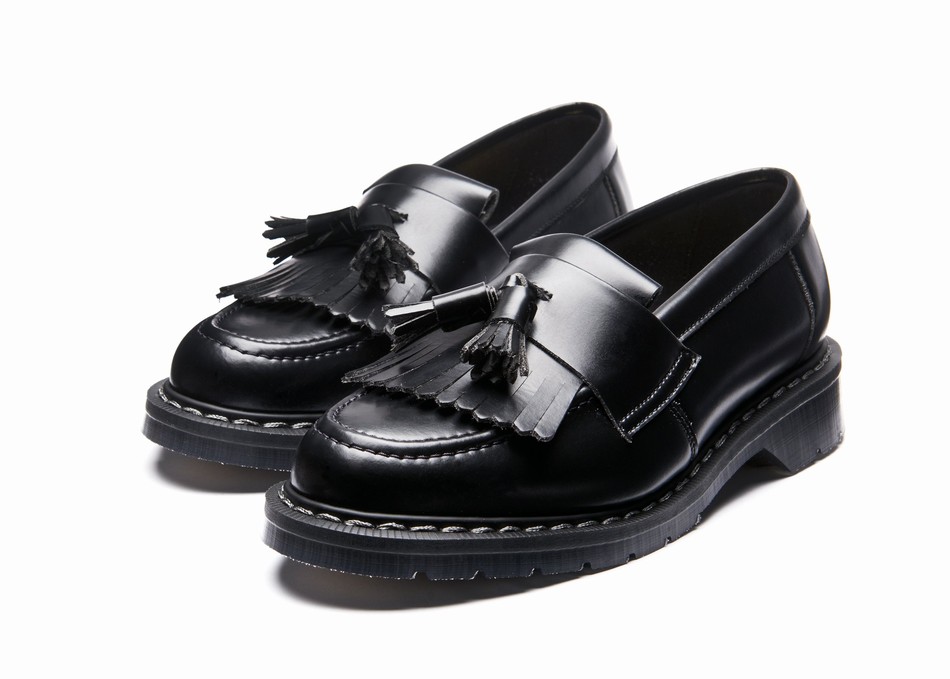 Solovair Vegan Hi-Shine Tassel Women Loafers Black | VS0-1022-BK-VEG-G-040